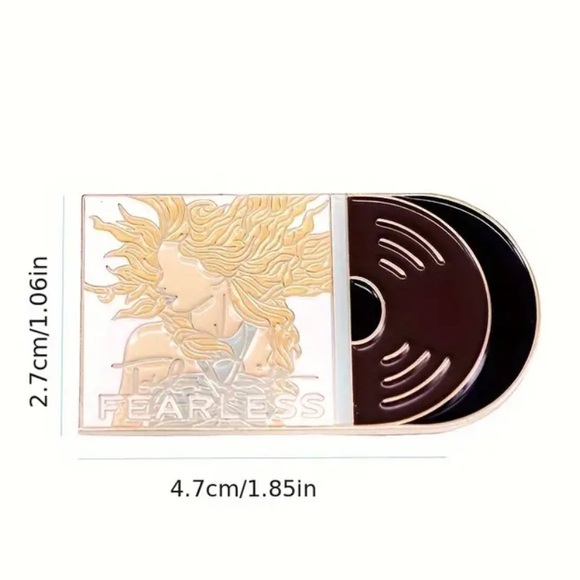 FEARLESS ALBUM COVER - FEARLESS RECORD TAYLOR PIN - Picture 3 of 11